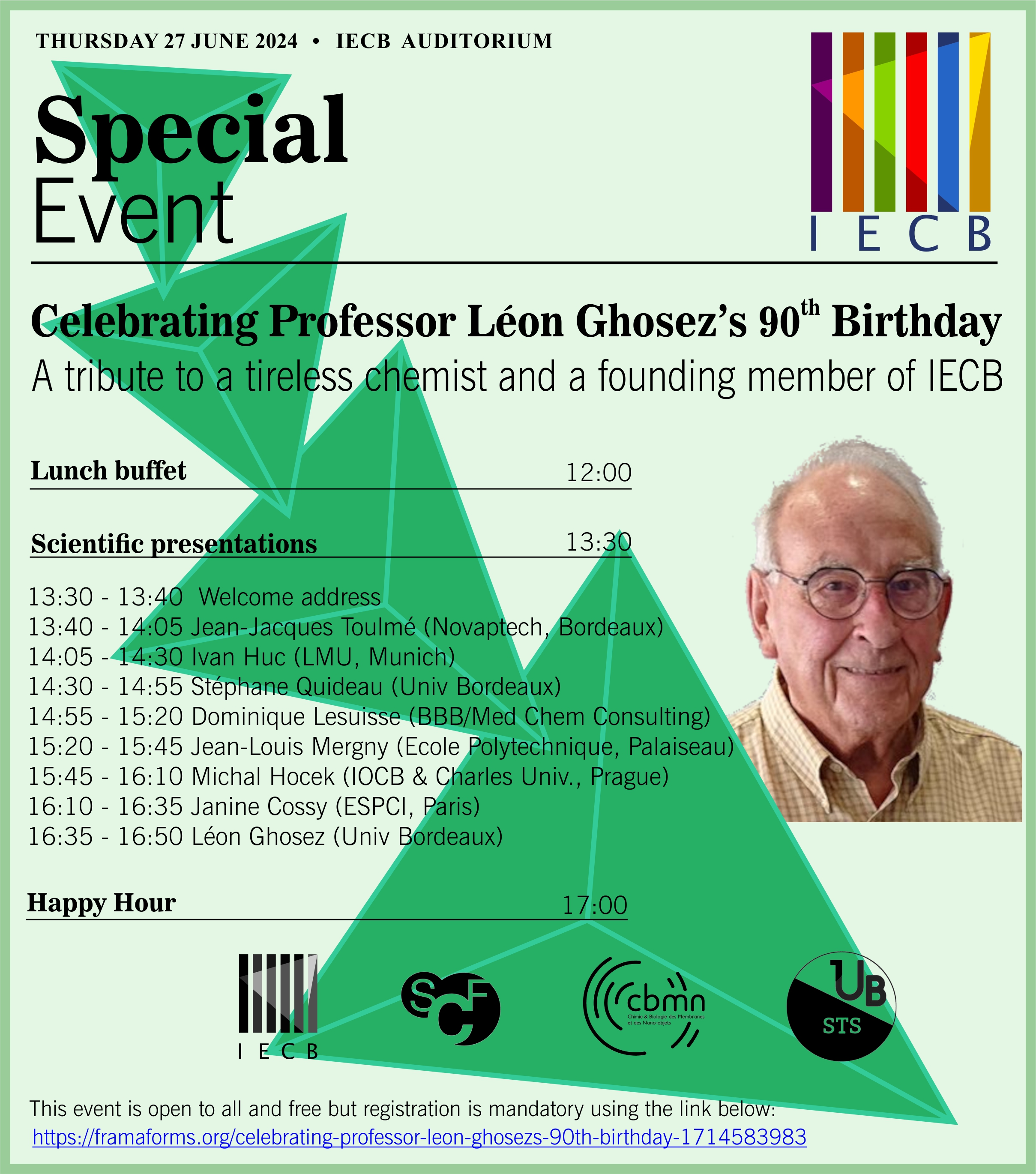 Célébration du 90ème anniversaire du professeur Léon Ghosez