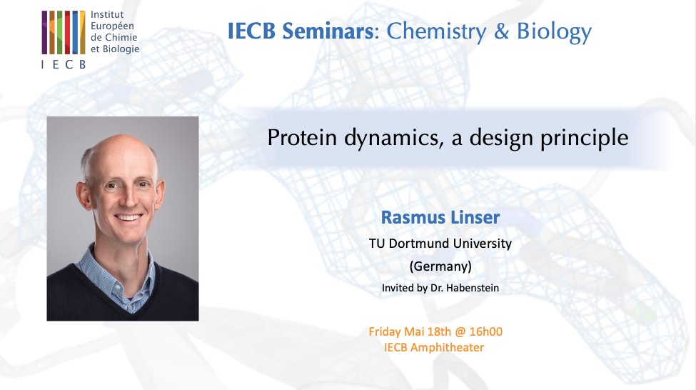 Séminaire IECB: "Protein dynamics, a design principle"
