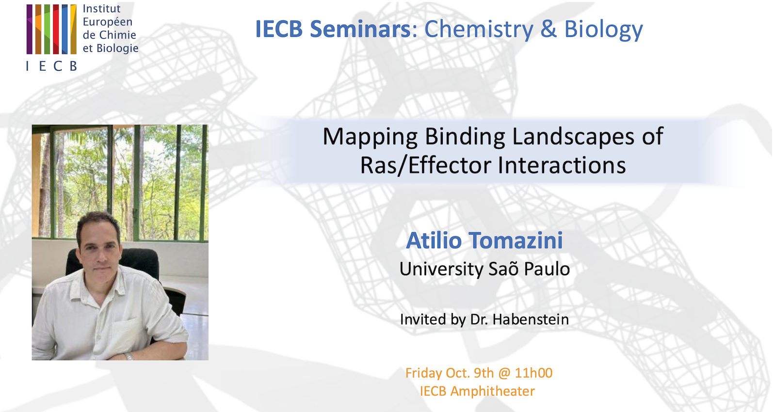 Séminaire IECB : Mapping Binding Landscapes of Ras/Effector Interactions